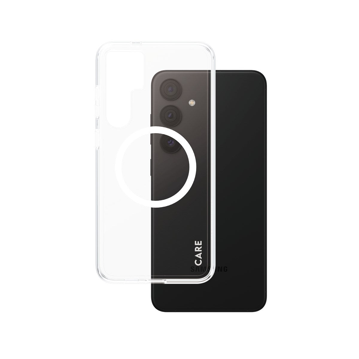 CARE by PanzerGlass® Flagship Case Transparent Urban Combat m. Weiß Qi Compatible Samsung Galaxy S24+